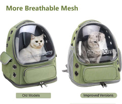 Cawypety cat backpack folded compact design for quick storage between trips.