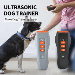 CBDYWVR No Bark Ultra side view shows three training modes for tailored obedience.
