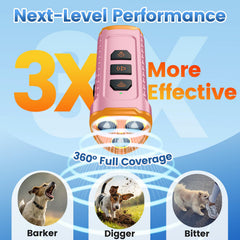 Cbersmg dog bark deterrent 50ft range silences neighbor dogs outdoors