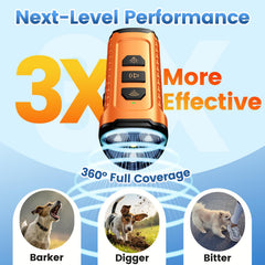 Cbersmg bark deterrent device side view highlights portable, pocket-size training aid