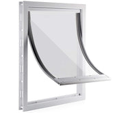 CEESC dog door with soft flap enables easy entry and exit for pets.