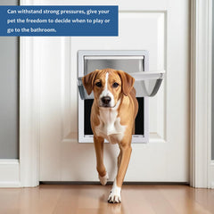 CEESC large dog door inner clearance 12.9 by 16.4 inches for XL dogs
