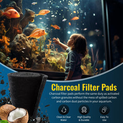CFS activated carbon pad for odor removal in aquariums and ponds.