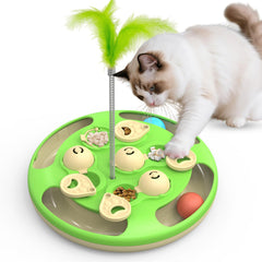 CGBD cat puzzle toy with track balls for interactive play and mental stimulation.