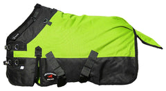CHALLENGER 54-inch foal blanket outer shows rugged waterproof protection for turnout.