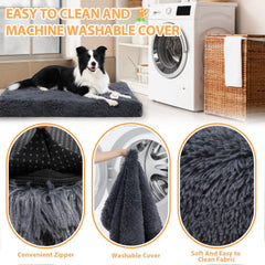 CHAMPETS orthopedic dog bed dense plush microfibers for cozy naps