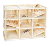 Changeary hamster toy adventure box front view with acrylic observation panel for easy viewing