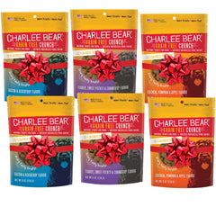 Charlee Bear training treats pack front showing low-calorie rewards