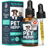CHARLIE & BUDDY aceite de cáñamo para perros y gatos, botella para uso diario y calmante