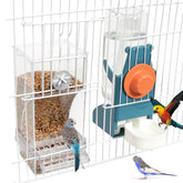 Chebet No Mess Feeder blue front view enables easy feeding and mess-free setup.