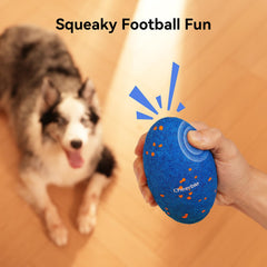 Cheerble Wicked Rugby toy cleaning surface ready for easy wipe-down after slobber