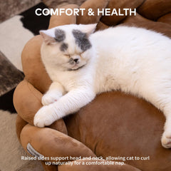 CHEERPALS Weave Cat Bed braided detail adds premium look and comfort