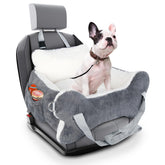 CHENOVE dog car seat inside view with plush cushion for calm rides.