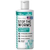 Chew + Heal Labs dog-cat dewormer bottle pour for easy dosing during meals