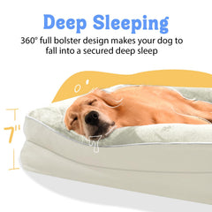 Chez Paw high-density orthopedic egg crate foam provides even pressure relief for restful sleep.