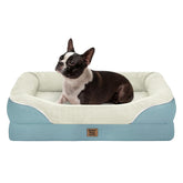 Chez Paw orthopedic dog bed with 360 surround support for secure naps