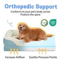 Chez Paw washable-orthopedic-bed-xl-foam highlighting egg crate foam for comfort