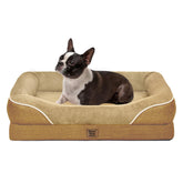 Chez Paw orthopedic large dog bed with bolstered surround for cozy lounging