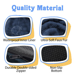 Chez Paw waterproof cover XL bed shows easy cleanup after spills