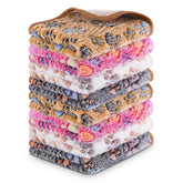 CHICAUP 8pcs soft guinea pig bedding blankets pack provides cozy warmth for small pets.