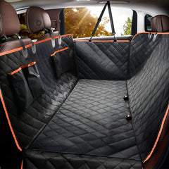 Chilino dog car seat cover waterproof hammock protects backseat from spills and claws