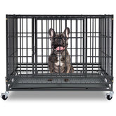 Chillbonmaykisin 36-inch dog crate stackable design saves space