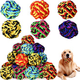 Chitidr dog rope ball pack showing 18 colorful chew toys for chewing and play.