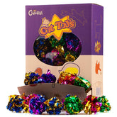 CHIWAVA Mylar ball cat toy: shiny crinkle ball for engaging kitten play.