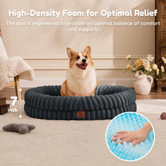 ChiXnuggle bed features 360° bolster for secure head-to-paw support.