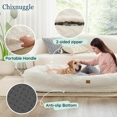 ChiXnuggle bed side pockets show convenient organization within reach.