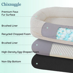 ChiXnuggle bed strap and pockets highlight easy transport and quick storage.