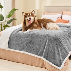 ChiXnuggle XL dog blanket reversible sherpa back for year-round warmth.