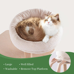 Choc chick sisal post provides satisfying scratching to protect furniture.