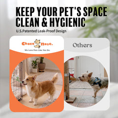 Choco Nose apple green bottle highlights compact 11.2 oz capacity for pets.
