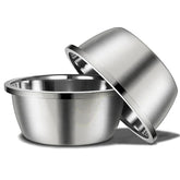 CHOEMORE stainless-steel large dog bowls, two-pack, ideal for feeding two pets