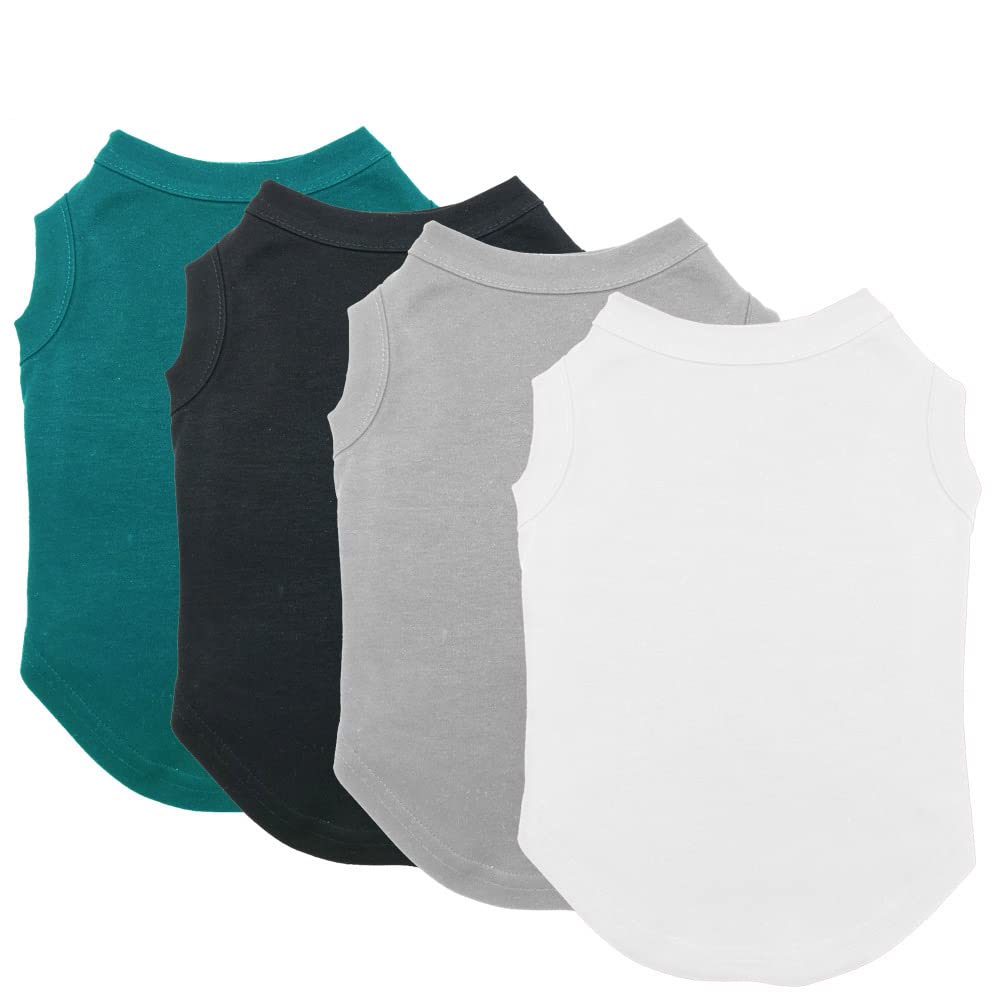 Chol&Vivi dog t-shirt front view shows breathable cotton for all-day comfort.