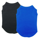 Chol&Vivi dog-tshirt blue-black pair for everyday comfortable wear.