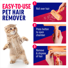 ChomChom Roller used in car interior to lift fur from seats