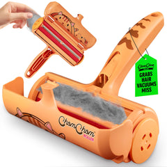 ChomChom Roller original-size in use removing pet hair from clothing