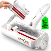 ChomChom Roller original size in action for reusable pet hair removal