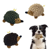 Chongqile Plush Hedgehog Toy 3-Pack Front View keeps small dogs engaged with color and squeaks