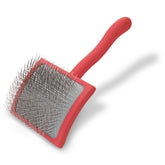 Chris Christensen Big G Slicker Brush deshedding action for doodle coats