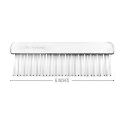 Chris Christensen NTS Staggered Buttercomb 6in handle closeup for precise grooming