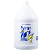 Chris Christensen White on White shampoo bottle with rich lather for stain-free grooming