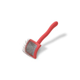 Chris Christensen Baby G Slicker Brush coral small close-up pins for detangling
