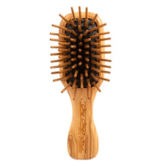 Chris Christensen Dog Brush 20mm Tiny Tot with wood pins for gentle detangling.