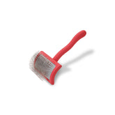 Chris Christensen Big G Slicker Brush deshedding action reduces undercoat buildup for smoother coat.