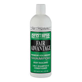 Chris Christensen Pro-line Fair Advantage bottle front view showing volumizing cleansing.
