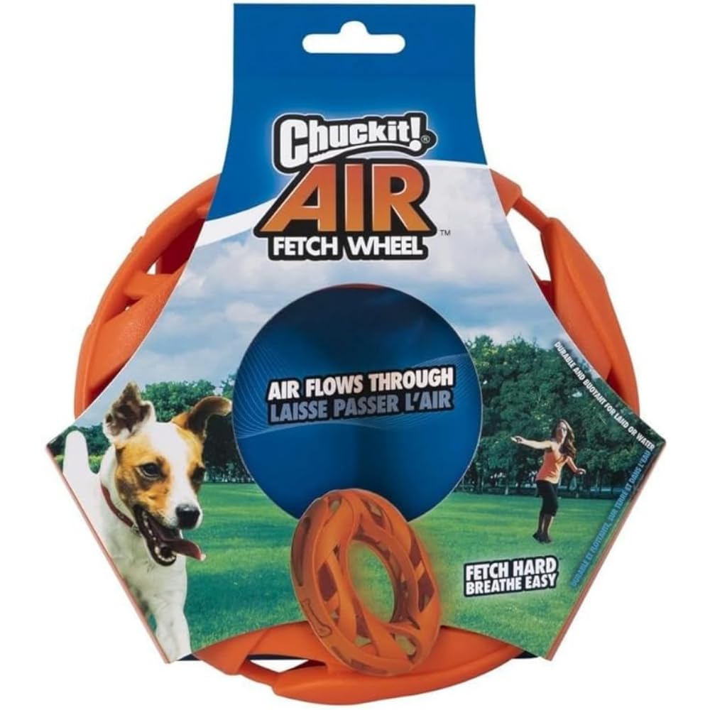 Chuckit! Air Fetch Wheel side view highlighting hollow design for airflow during fetch