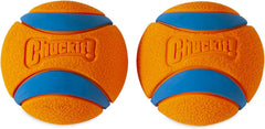 Chuckit! Ultra Ball high-bounce action boosts longer throws.